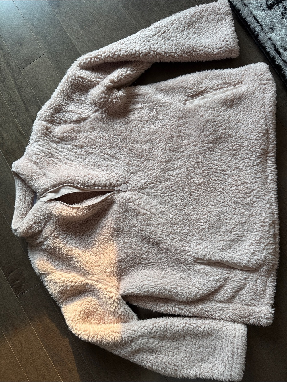 Joules Plush Half-Zip Pullover - Blush Pink